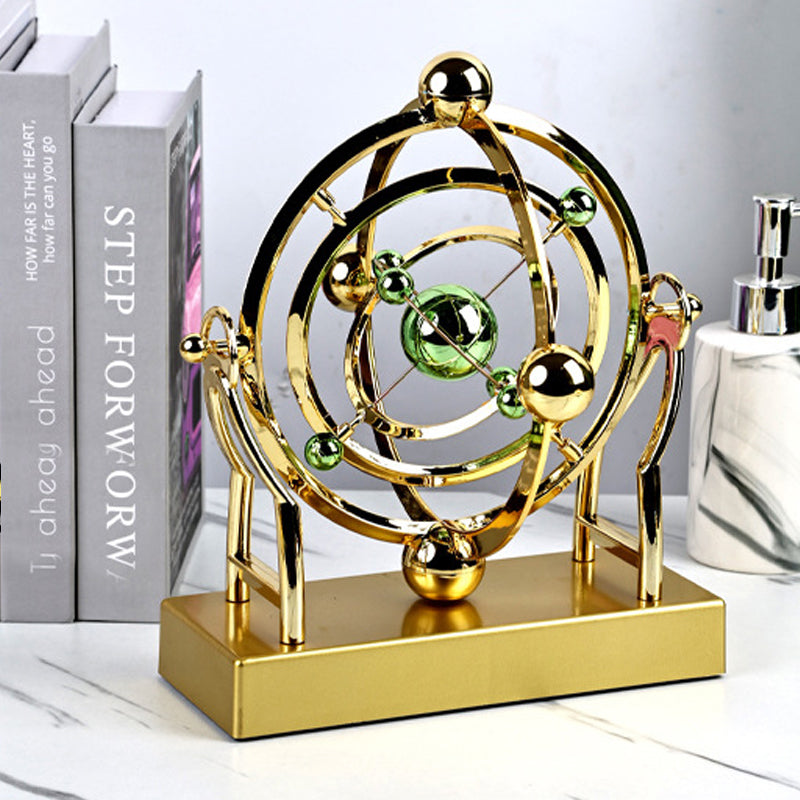 Decorative Rotating Sculpture | Perpetual Motion Design | Metal Art