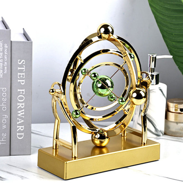 Decorative Rotating Sculpture | Perpetual Motion Design | Metal Art
