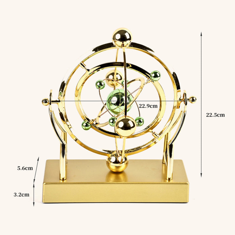 Decorative Rotating Sculpture | Perpetual Motion Design | Metal Art