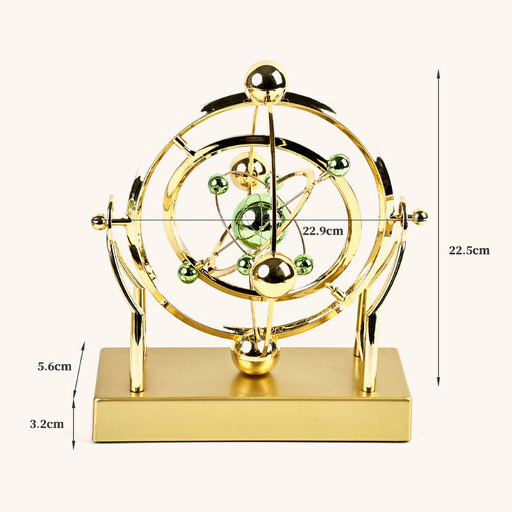 Decorative Rotating Sculpture | Perpetual Motion Design | Metal Art