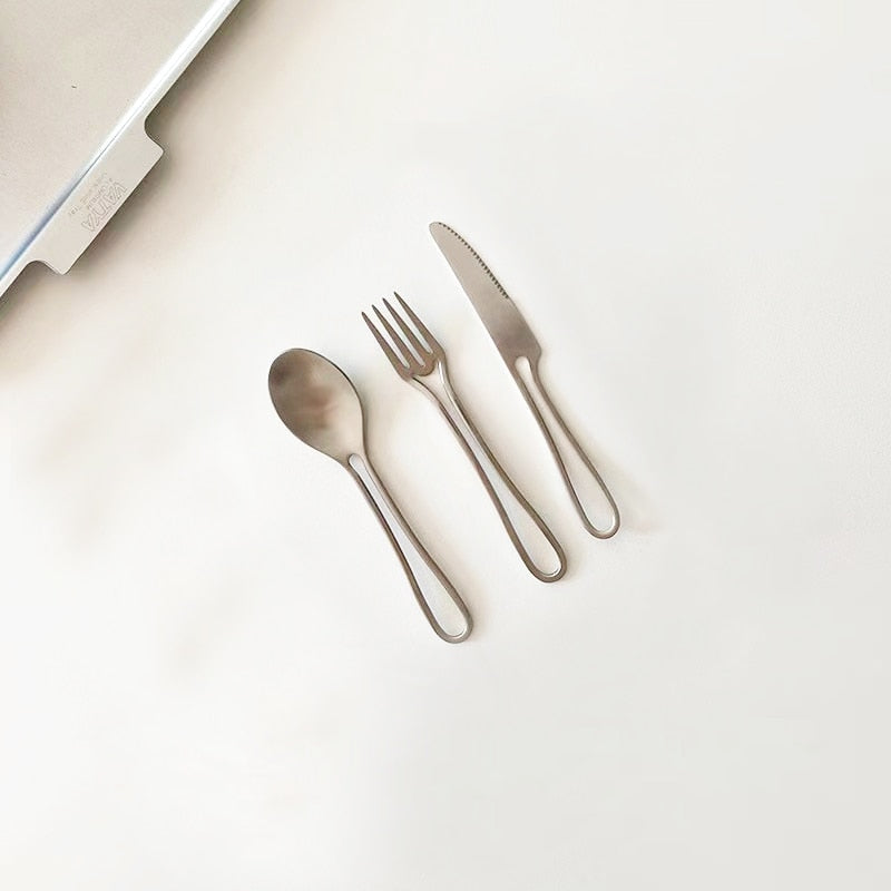 Stainless Steel Outline Cutlery Set for Elegant Dining-Orizon Depot