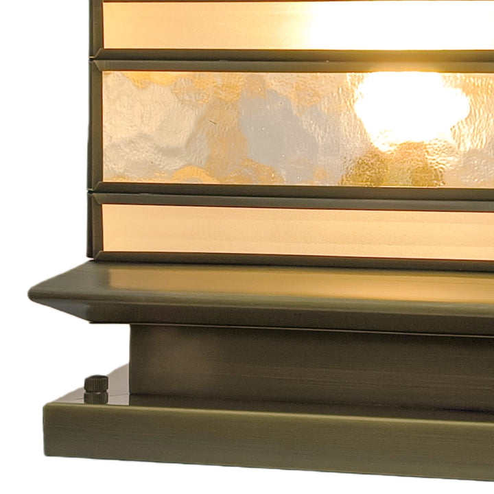 Retro Copper Solar Fence Post Lights - Waterproof Outdoor Decor