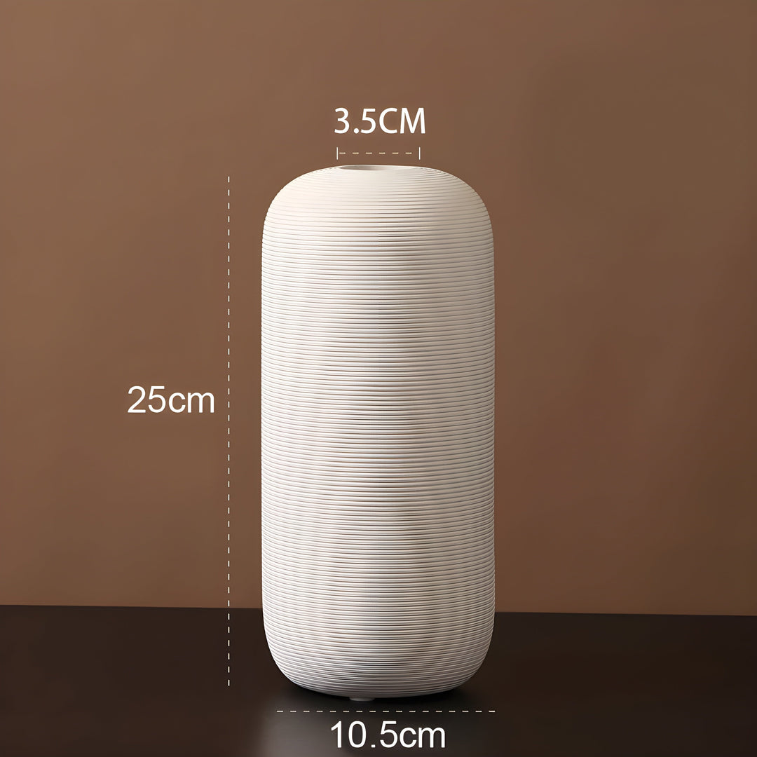 Minimalistic Handcrafted Ceramic Zen Vase for Home Decor-Orizon Depot