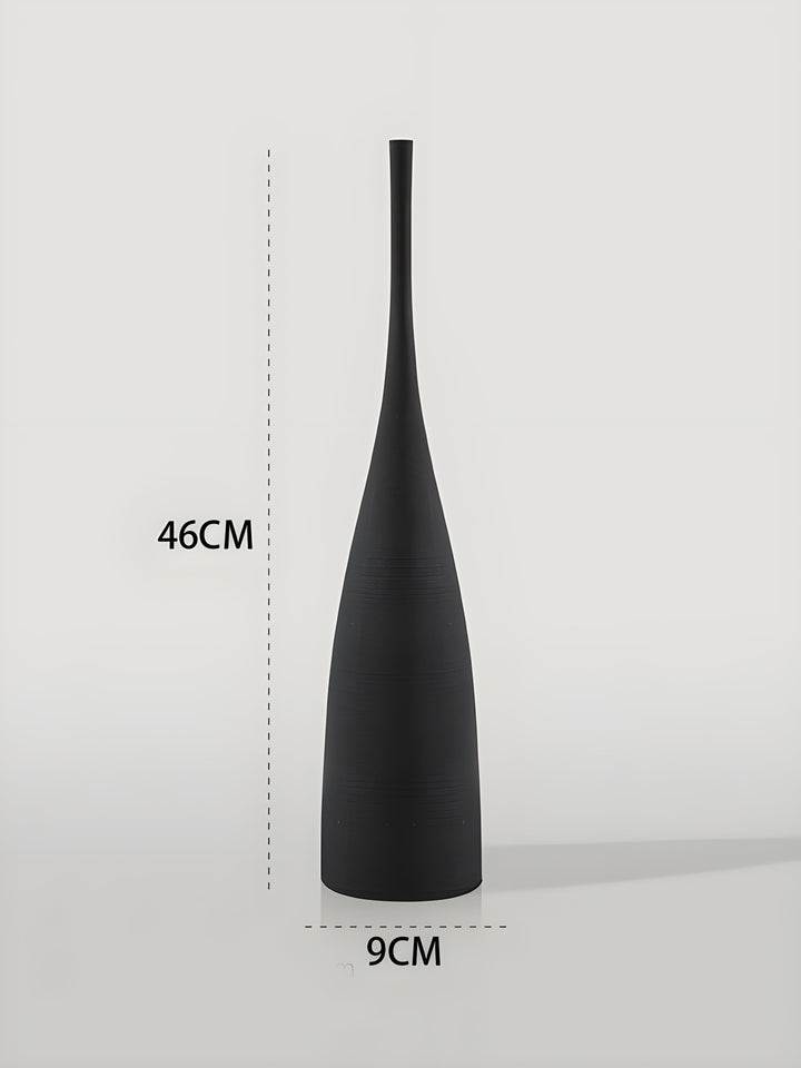 Minimalistic Handcrafted Ceramic Zen Vase for Home Decor-Orizon Depot