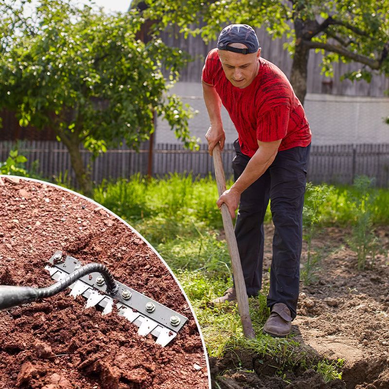 Multi-Purpose Lawn Rakes with Comfortable Handles