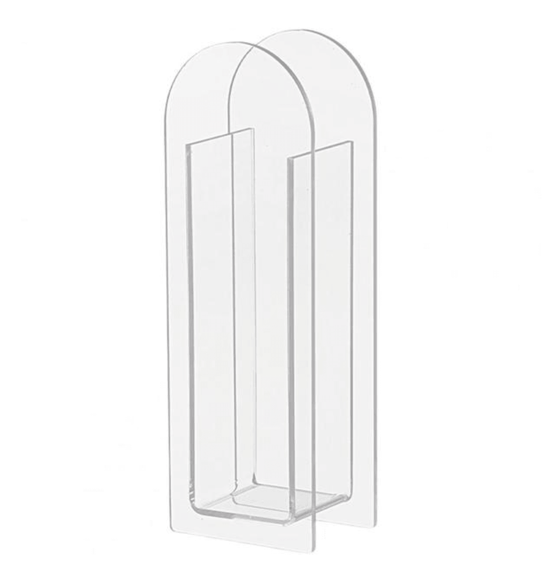 Transparent Acrylic Flower Vase - Modern Home Decor Accent-Orizon Depot