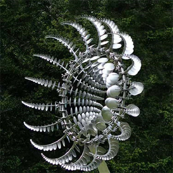 Windmill Garden Decoration - Magic Metal Outdoor Accent Piece-Orizon Depot
