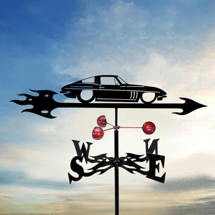 Retro Witch Shape Weather Vane - Unique Windy Design Decor-Orizon Depot