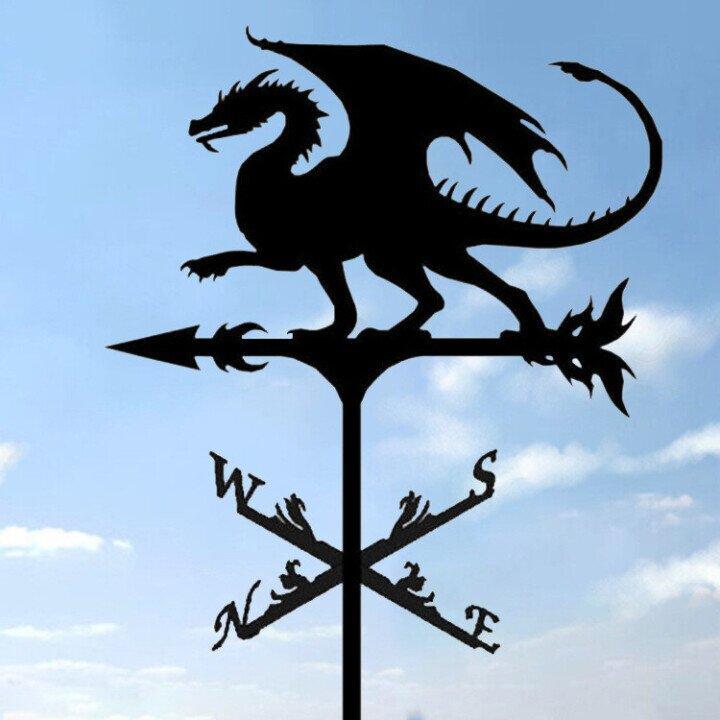 Retro Witch Shape Weather Vane - Unique Windy Design Decor-Orizon Depot
