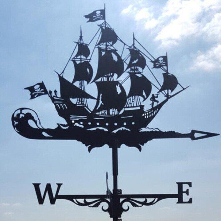 Retro Witch Shape Weather Vane - Unique Windy Design Decor-Orizon Depot