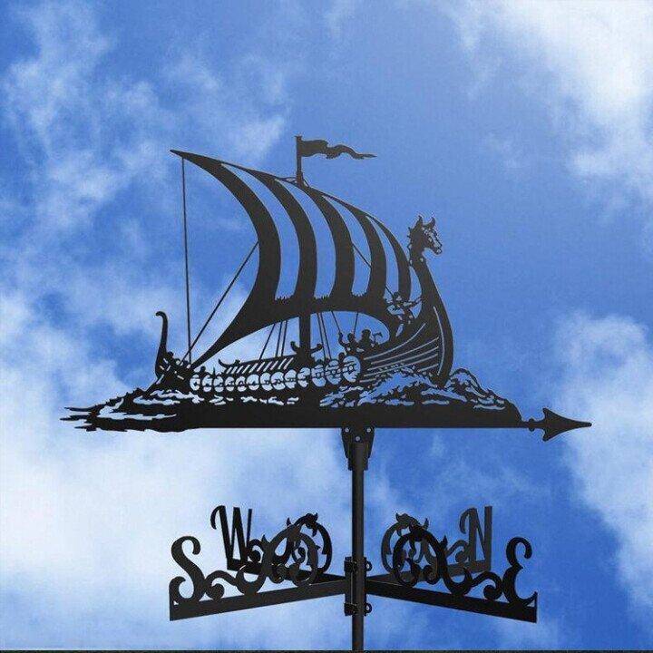Retro Witch Shape Weather Vane - Unique Windy Design Decor-Orizon Depot
