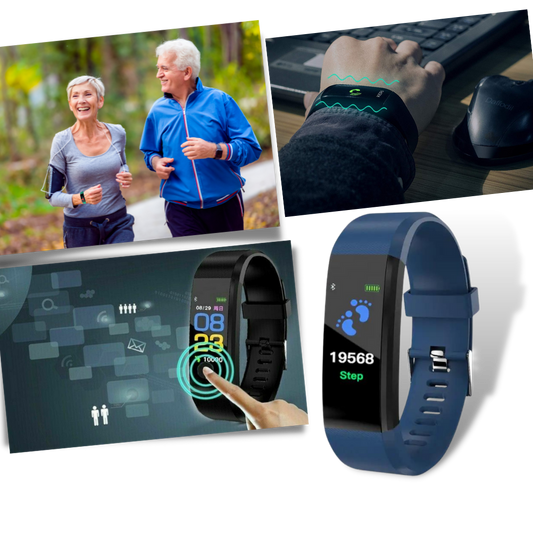 Unisex Senior Smartwatch for Heart Rate & Blood Pressure Monitoring