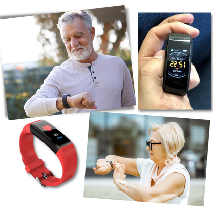 Unisex Senior Smartwatch for Heart Rate & Blood Pressure Monitoring