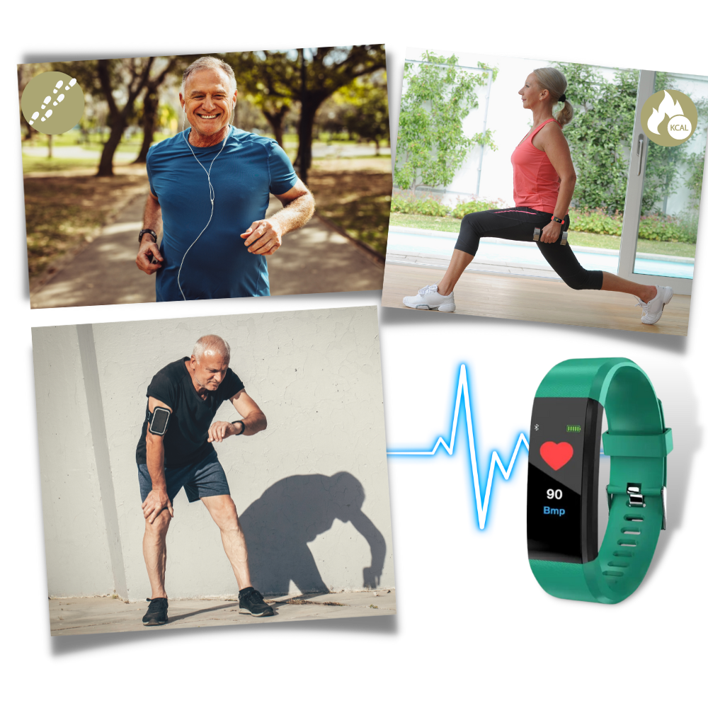 Unisex Senior Smartwatch for Heart Rate & Blood Pressure Monitoring