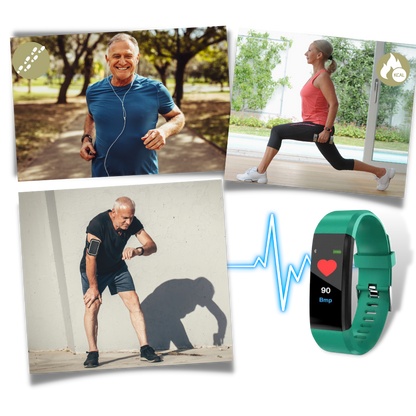 Unisex Senior Smartwatch for Heart Rate & Blood Pressure Monitoring