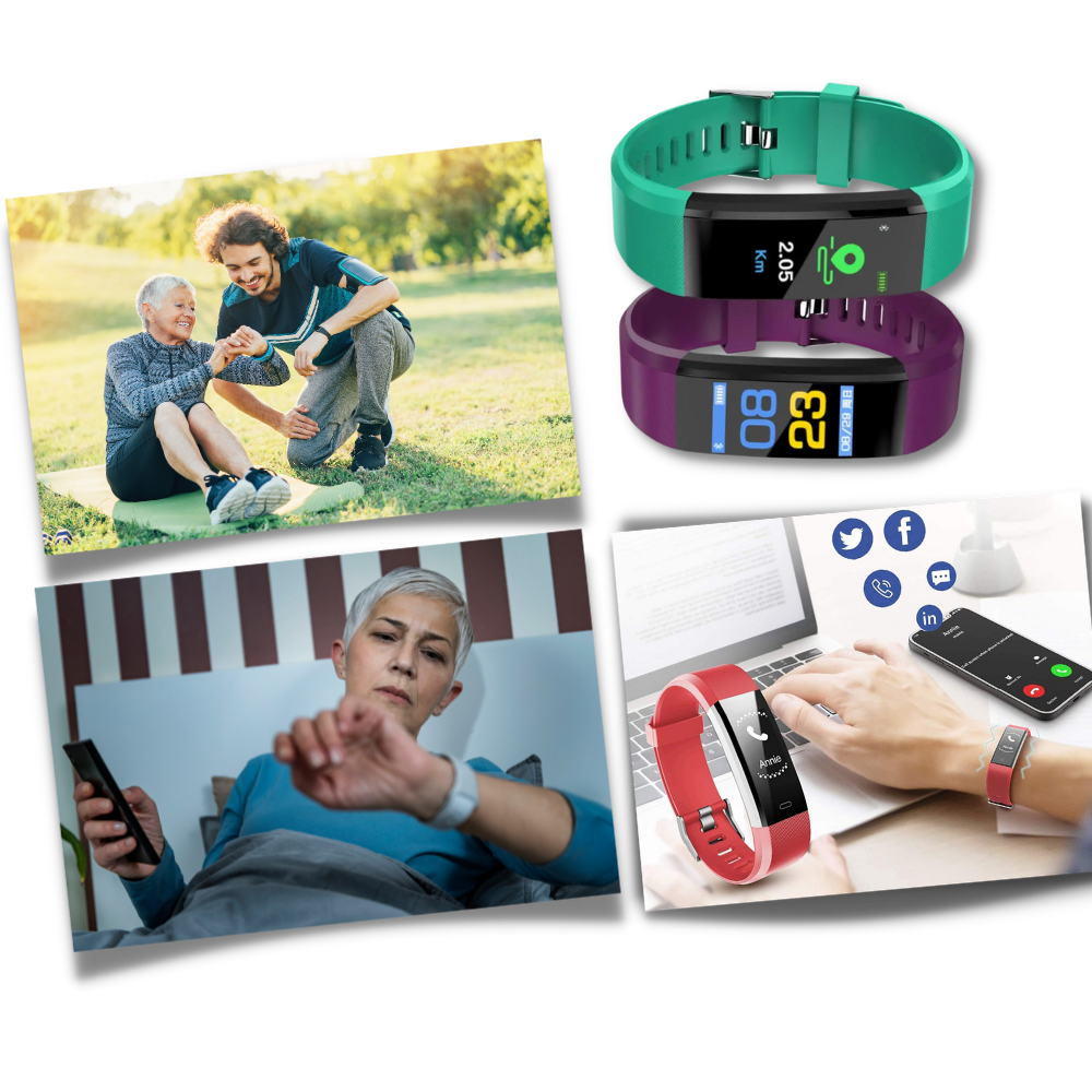 Unisex Senior Smartwatch for Heart Rate & Blood Pressure Monitoring