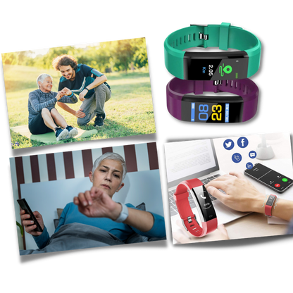 Unisex Senior Smartwatch for Heart Rate & Blood Pressure Monitoring