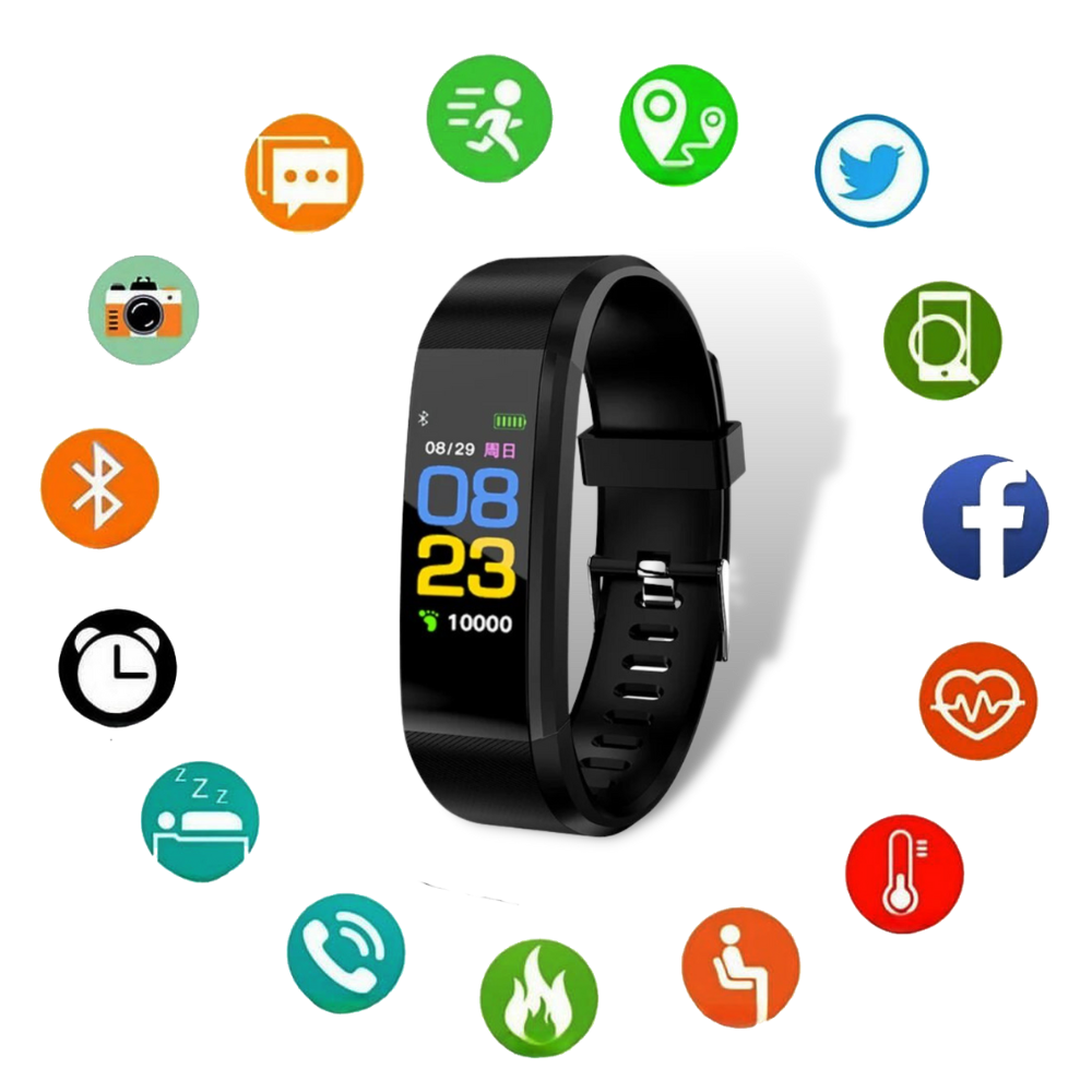 Unisex Senior Smartwatch for Heart Rate & Blood Pressure Monitoring