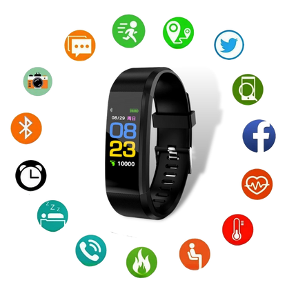 Unisex Senior Smartwatch for Heart Rate & Blood Pressure Monitoring