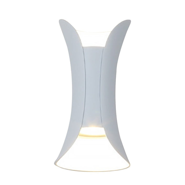 Modern Curved LED Waterproof Up Down Wall Lighting Fixture