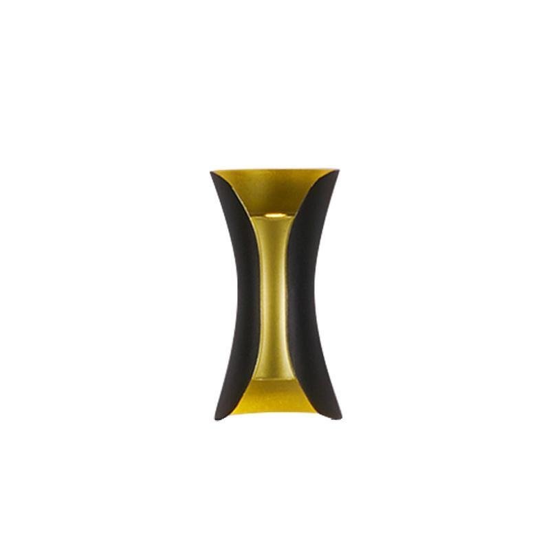 Modern Curved LED Waterproof Up Down Wall Lighting Fixture