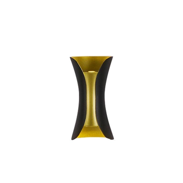 Modern Curved LED Waterproof Up Down Wall Lighting Fixture