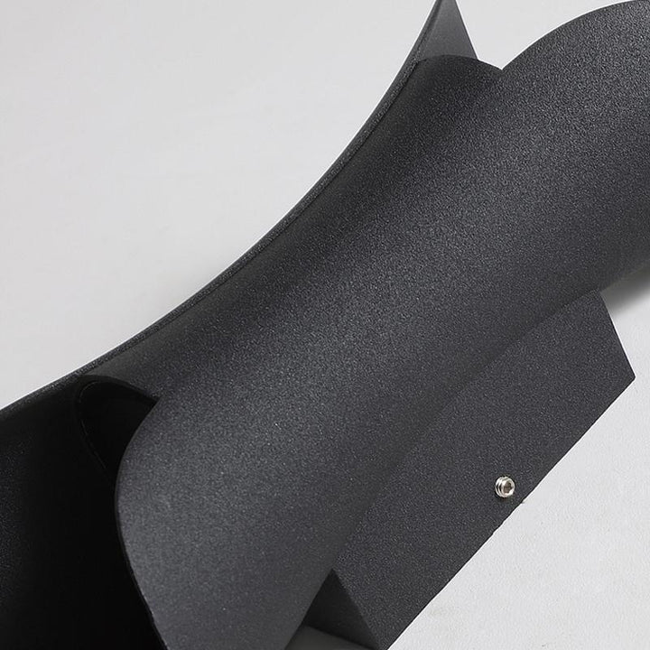 Modern Curved LED Waterproof Up Down Wall Lighting Fixture
