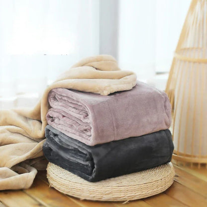 USB Heated Blanket - Soft Plush with 3 Temperature Settings for Travel