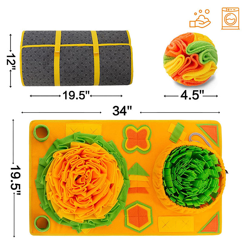 Snuffle Mat for Dogs - Interactive Feeding Toy for Mental Stimulation-Orizon Depot