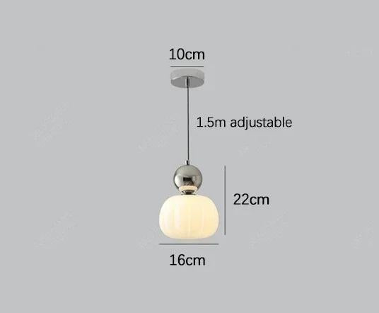 Modern Pumpkin Pendant Light | Stylish LED Ceiling Fixture