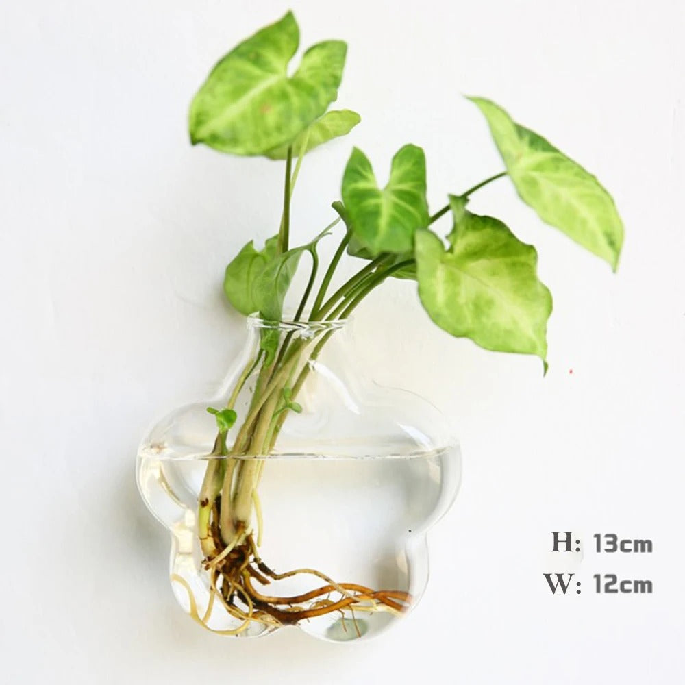 Glass Wall Vase for Home Decor - Elegant and Stylish Design-Orizon Depot