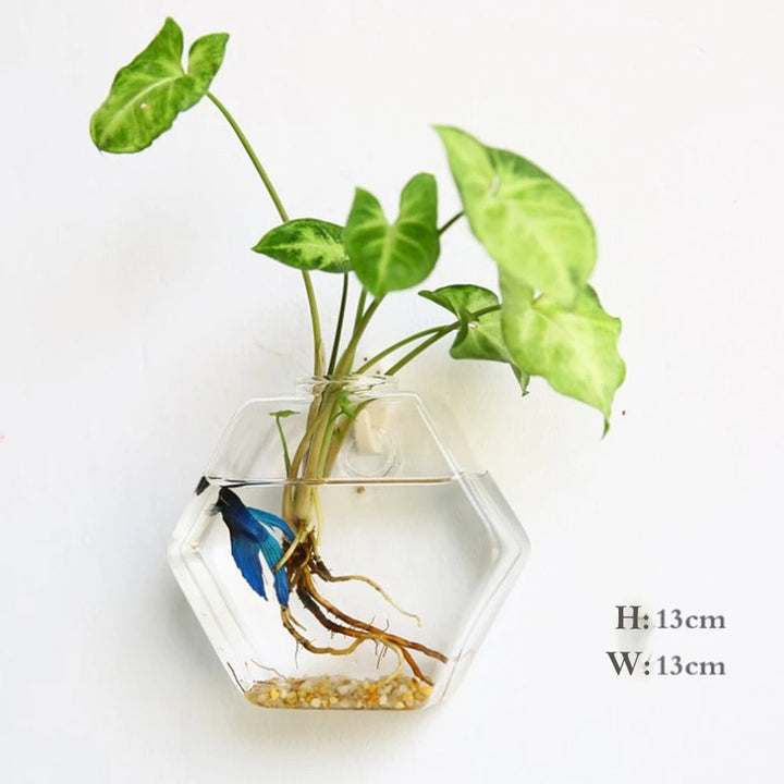 Glass Wall Vase for Home Decor - Elegant and Stylish Design-Orizon Depot