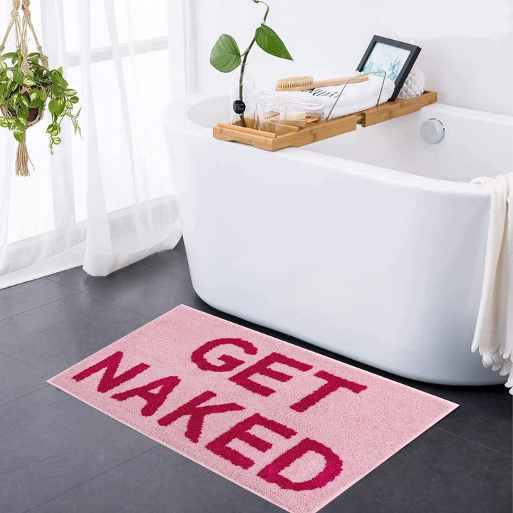 Soft Tufted Get Naked Bath Mat – Cozy Bathroom Rug-Orizon Depot