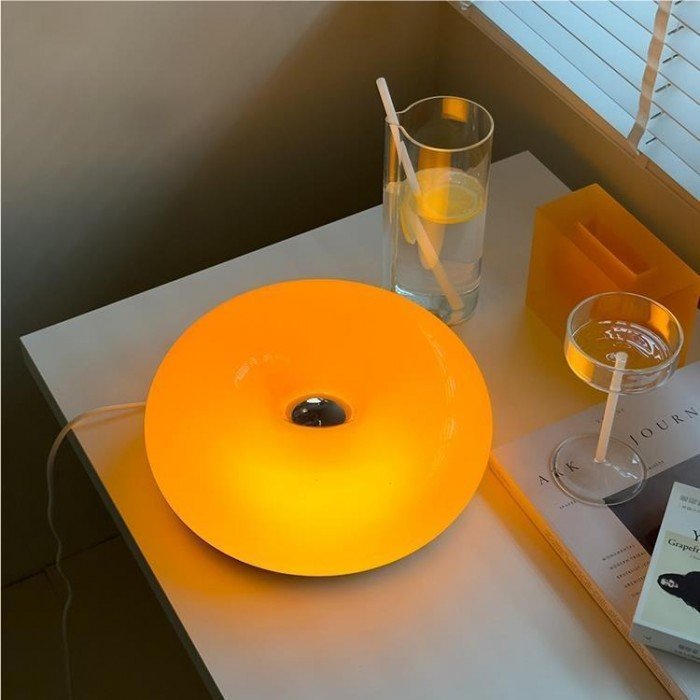 Modern LED Donut Lamp | Stylish Table & Wall Lighting Fixture