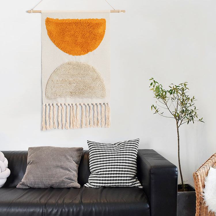 Geometric Tufted Wall Carpet for Stylish Home Decor-Orizon Depot