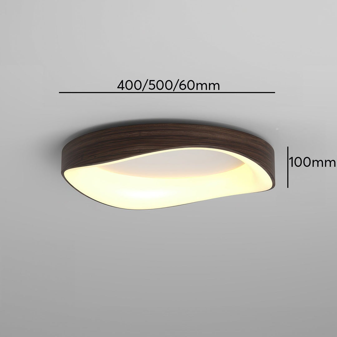 Artistic Wood Grain Ceiling Light Fixture for Modern Interiors