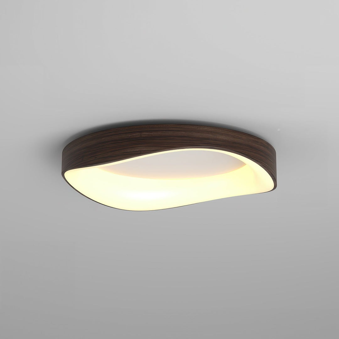 Artistic Wood Grain Ceiling Light Fixture for Modern Interiors