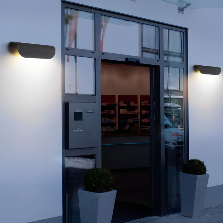 Waterproof Minimalist Arc-Shaped Outdoor Wall Light