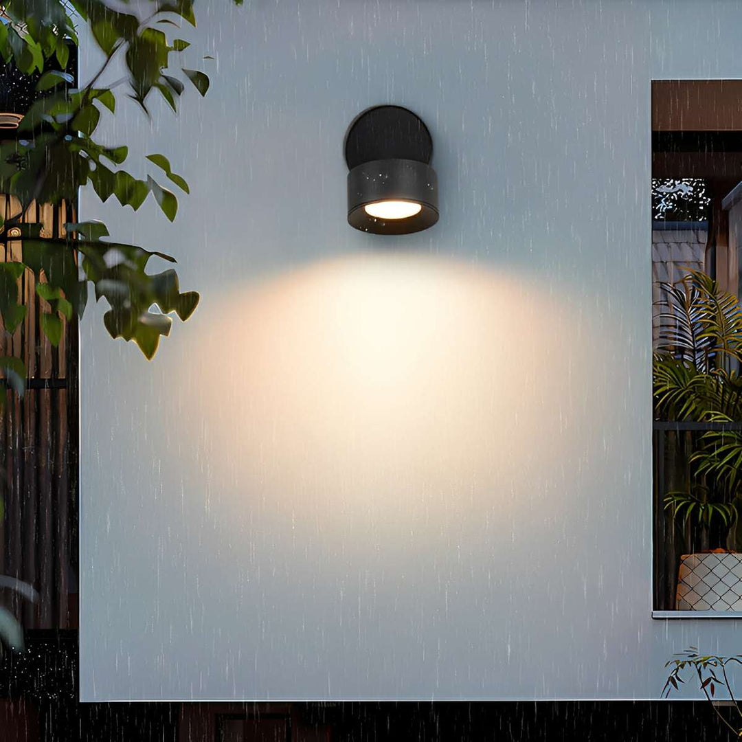 Waterproof Modern Round Adjustable Outdoor Wall Lights