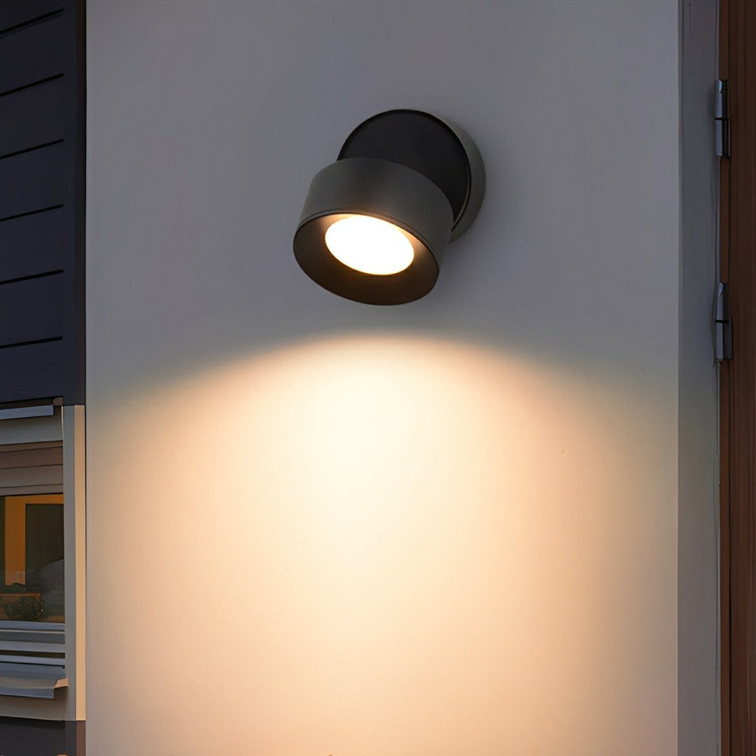Waterproof Modern Round Adjustable Outdoor Wall Lights