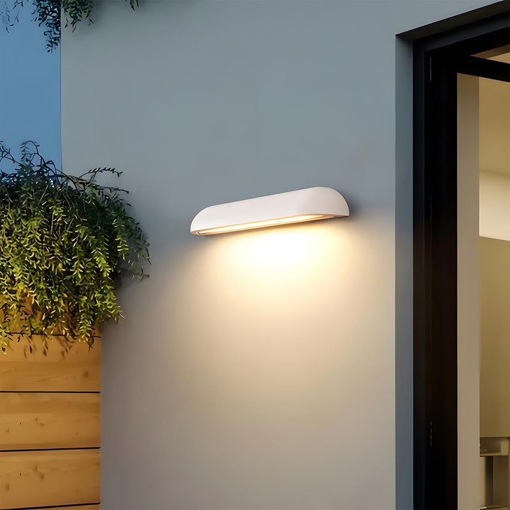 Outdoor Waterproof Curved LED Porch Light