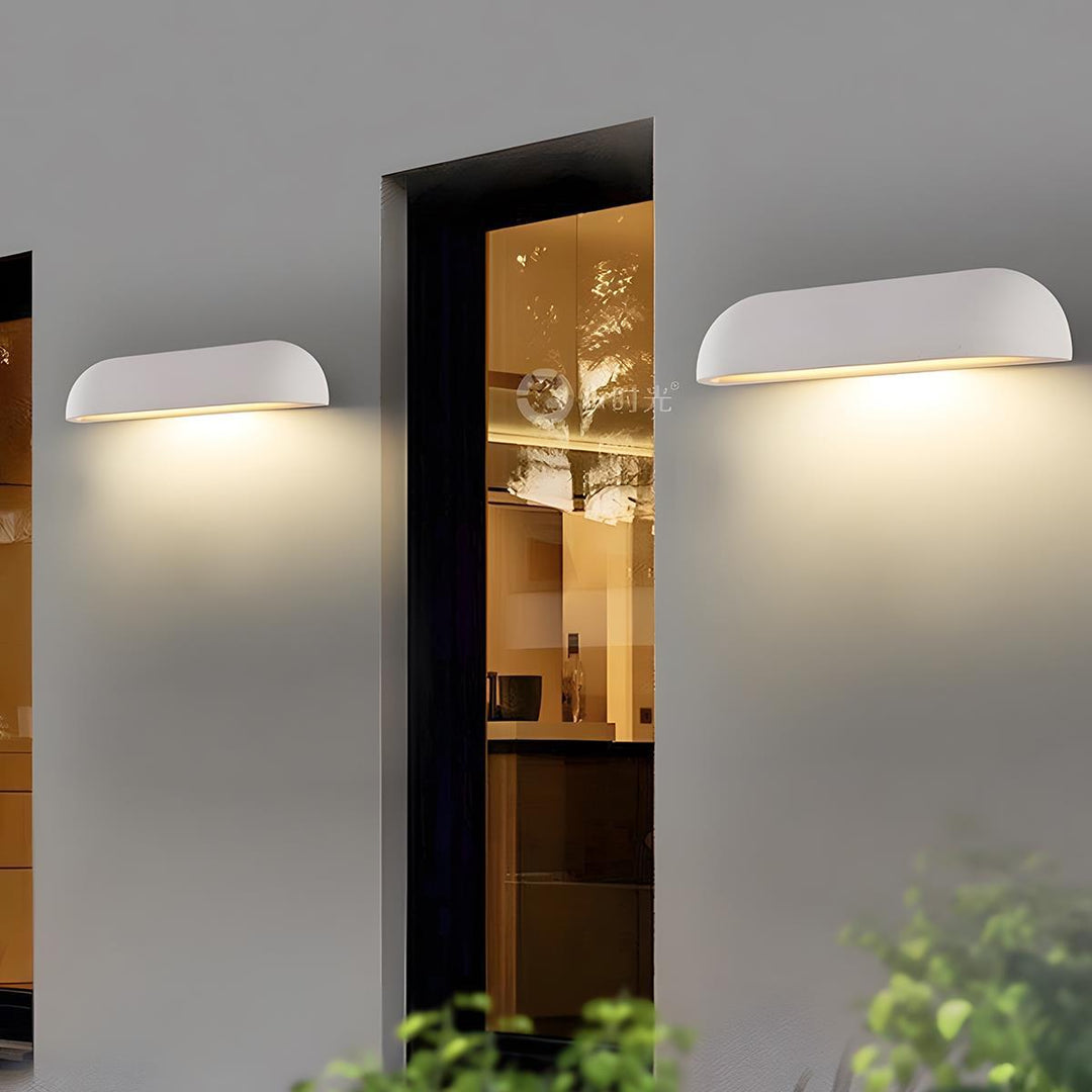 Outdoor Waterproof Curved LED Porch Light