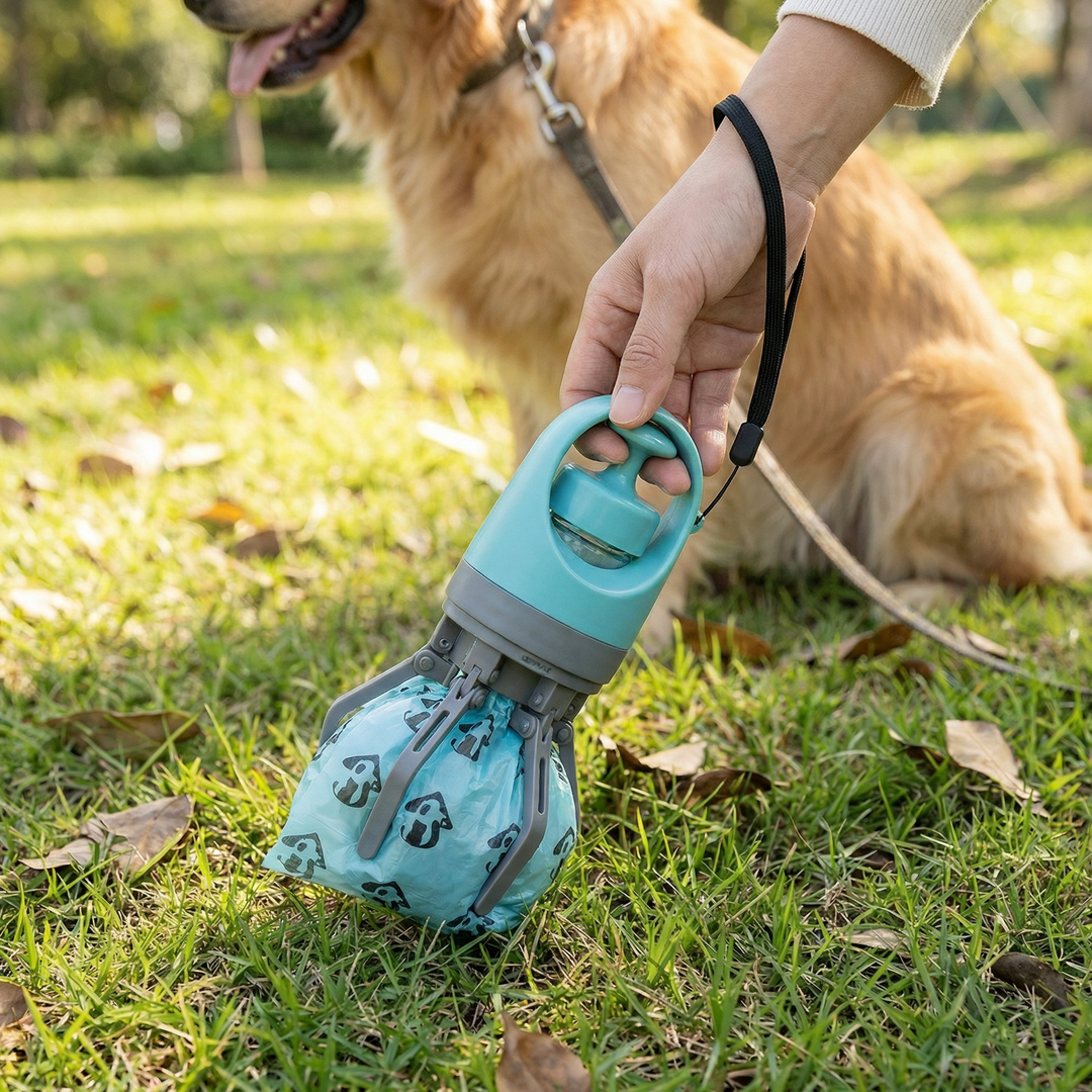 Portable Dog Poop Scooper with Bags – Outdoor Cleaning Set-Orizon Depot
