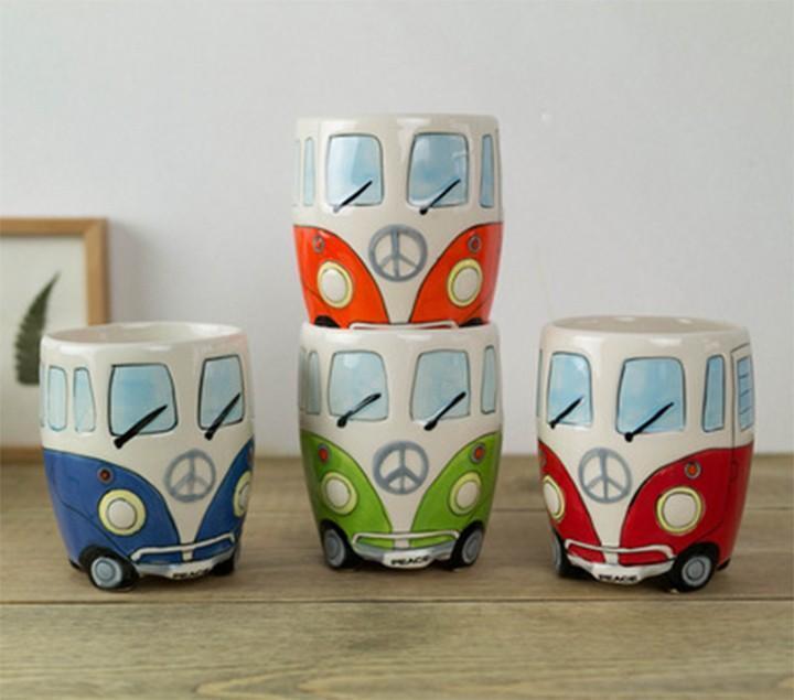 Hippie Bus Coffee Mug - Fun and Unique Travel-Inspired Drinkware-Orizon Depot