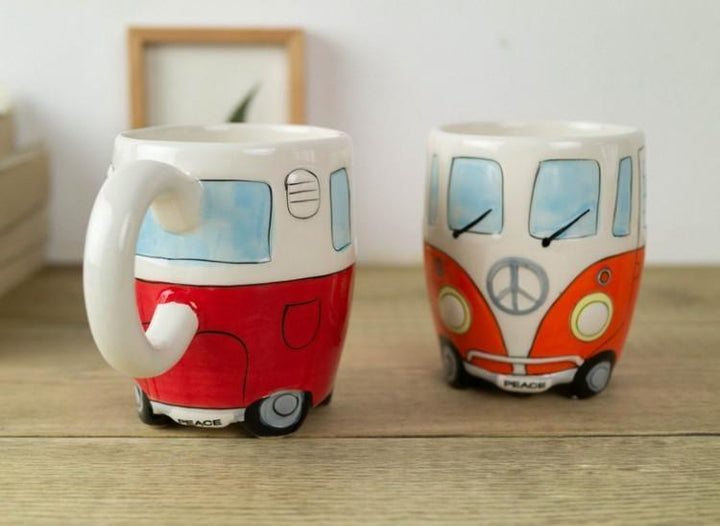 Hippie Bus Coffee Mug - Fun and Unique Travel-Inspired Drinkware-Orizon Depot