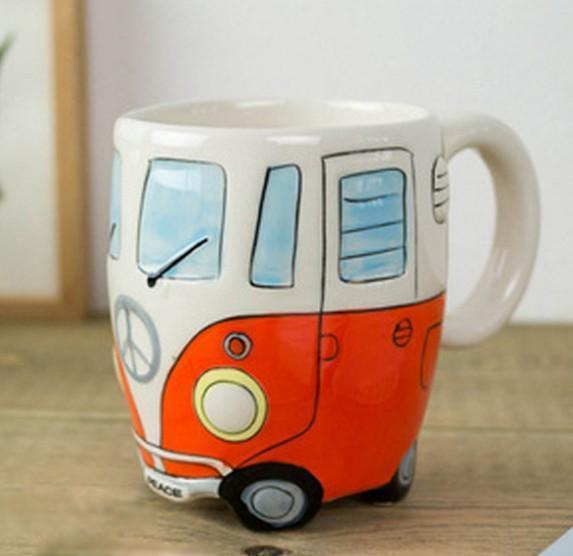 Hippie Bus Coffee Mug - Fun and Unique Travel-Inspired Drinkware-Orizon Depot