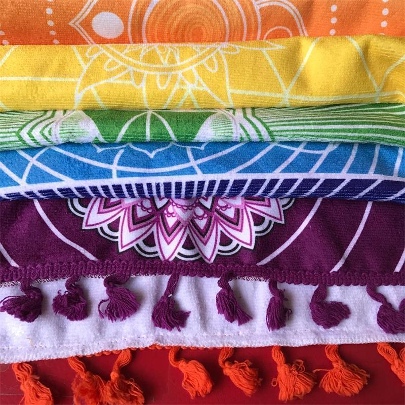 7 Chakra Rainbow Yoga Mat for Mindfulness and Balance-Orizon Depot