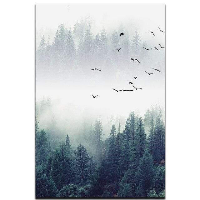 Nordic Forest Landscape 3-Piece Wall Art Set for Home Decor-Orizon Depot