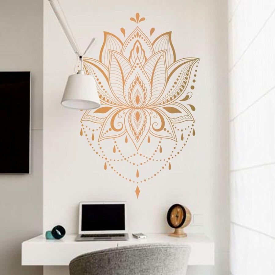 Lotus Mandala Wall Sticker for Home Decor and Meditation Spaces-Orizon Depot
