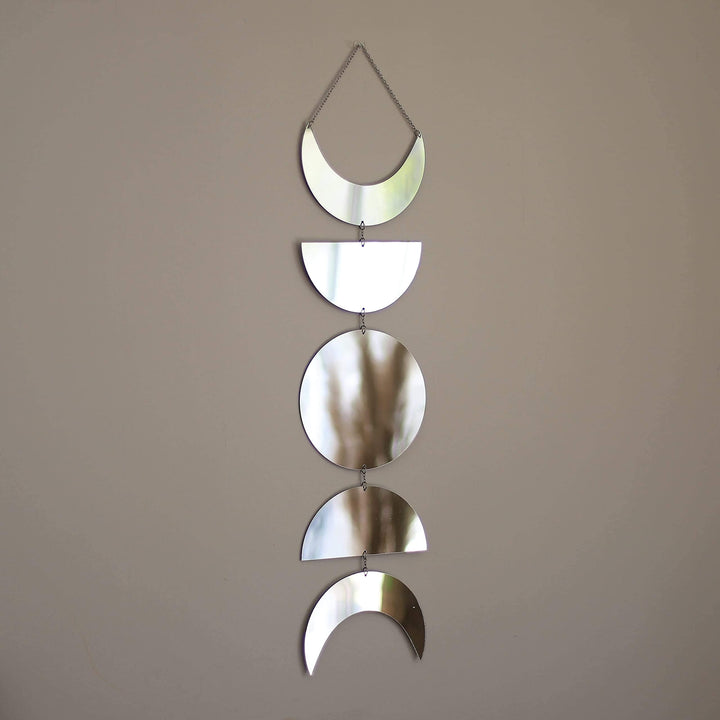 Moon Phases Mirror Wall Hanging - Decorative Home Accent-Orizon Depot